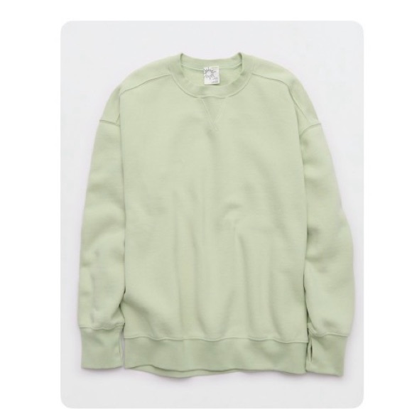 Aerie Cloud Fleece Oversized Crewneck Sweatshirt Size M - Picture 4 of 4